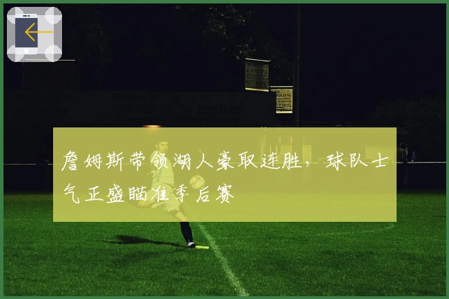 詹姆斯带领湖人豪取连胜，球队士气正盛瞄准季后赛